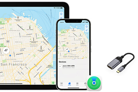 Find My数据线|苹果Find My技术与数据线结合，智能防丢，全球定位
